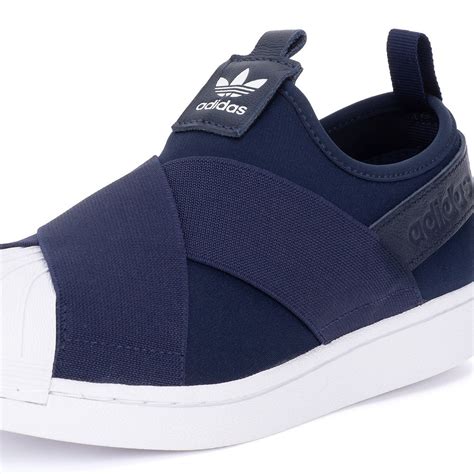 Tênis adidas Originals Superstar Slip On Azul.